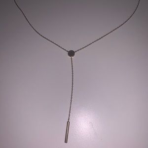 Gold geometric cleavage necklace